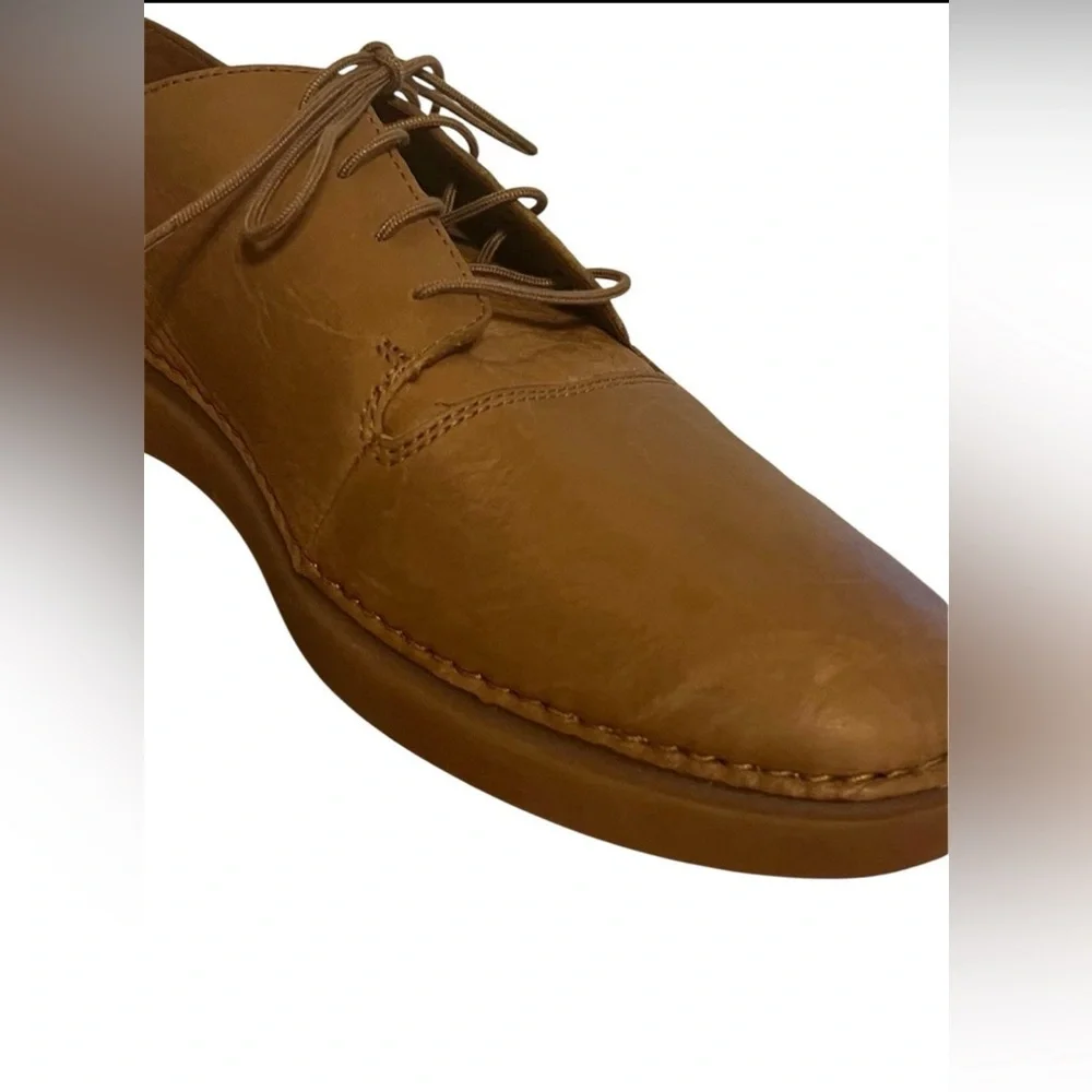Clarks Tan Leather Oxfords Casual Shoes Men’s 12 Hale Lace Active Air